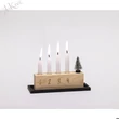 Kreatív csomag: Adventi gyertyatartó fából, 18,2x6,3x15,5 cm