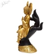 THAI BUDDHA KÉZEN ÜLŐ, 24,5X13X9CM