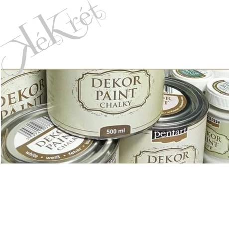 DEKOR PAINT CHALKY FEHÉR dekorfesték, Pentacolor