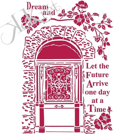 Stencil G méret 21x29,7 cm - Lady Vagabond dream