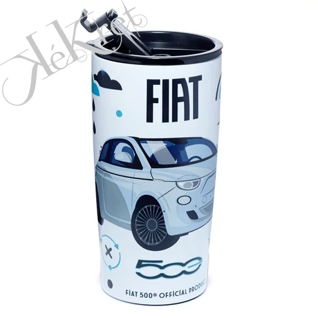 Thermo Bögre 500ml, Fém - Fiat 500 Elektromos