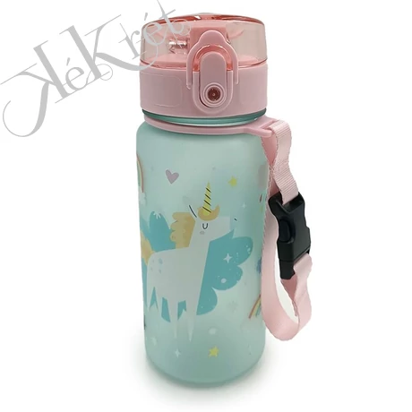 Kulacs Szívószállal 350ml, Gyerekeknek, Ütésálló - UNIKORNIS