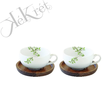 PORCELÁN KÁVÉS CSÉSZE AKÁCFA ALJJAL, Natura