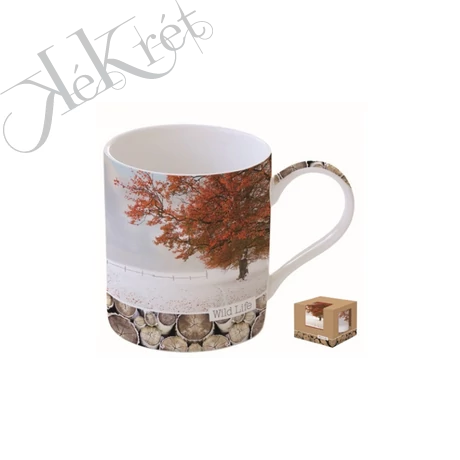 Porcelánbögre dobozban 350ml,Wild Life-Maple Tree