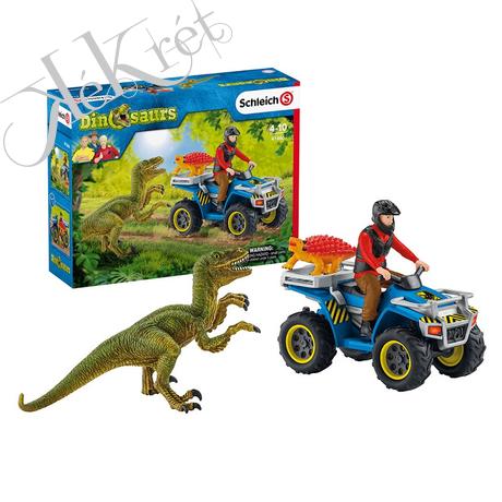MENEKÜLÉS QUADDAL A VELOCIRAPTOR ELŐL, Schleich