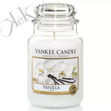VANILLA nagy üveggyertya Yankee Candle