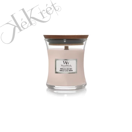 VANILLA & SEA SALT KIS ÜVEGGYERTYA, WOODWICK