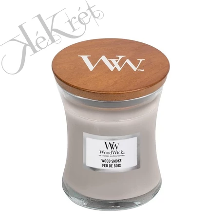 WOOD SMOKE KIS ÜVEGGYERTYA, WOODWICK