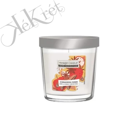 CINNAMON CIDER HOME INSPIRATION KÖZEPES ÜVEGES GYERTYA, Yankee candle