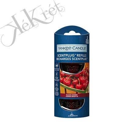 BLACK CHERRY elektromos légfrissítő utántöltő, Yankee Candle