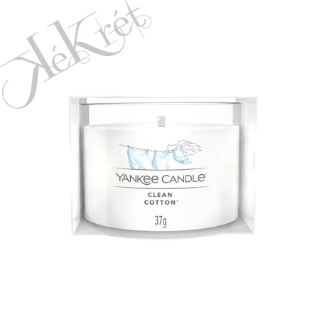 CLEAN COTTON  ÜVEGES MINTAGYERTYA, Yankee Candle