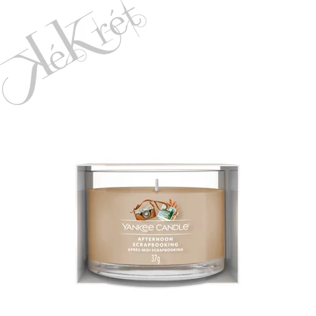  AFTERNOON SCRAPBOOKING ÜVEGES MINTAGYERTYA, Yankee Candle