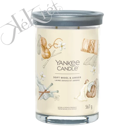 SOFT WOOL & AMBER SIGNATURE NAGY POHARAS GYERTYA, Yankee Candle