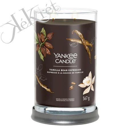 VANILLA BEAN ESPRESSO SIGNATURE NAGY POHARAS GYERTYA, Yankee Candle