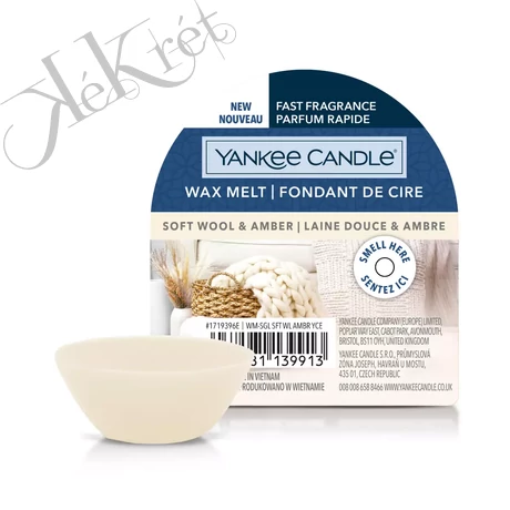 SOFT WOOL & AMBER MINI VIASZ, YANKEE CANDLE