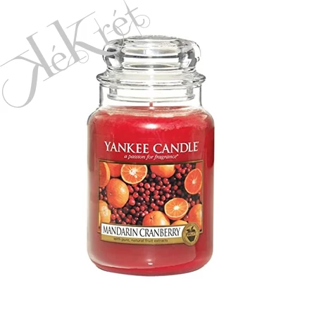 MANDARIN CRANBERRY NAGY ÜVEGGYERTYA, Yankee Candle