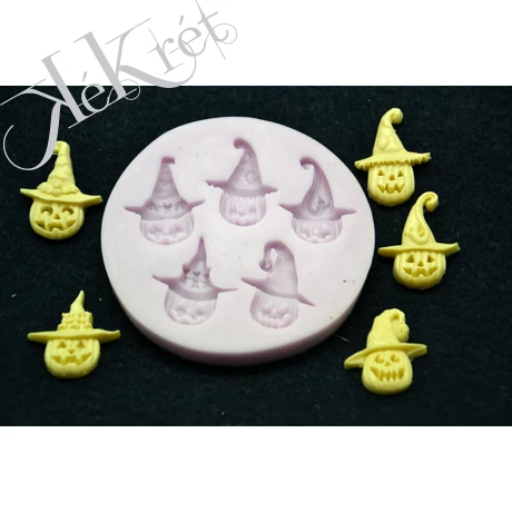 SZILIKON ÖNTŐFORMA, MARCIPÁN MINTÁZÓ, HALLOWEEN FEJEK