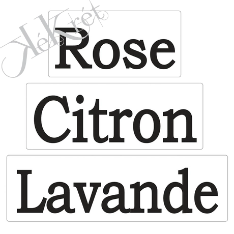Beleönthető minta "Rose+Citron+Lavande", 30x15mm, 40x15mm, 50x15mm,, Rayher