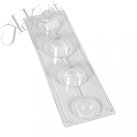 Szappanöntő forma: kerek, mélység 3cm, 4-darabos