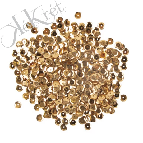 TÁNYÉROS FLITTER, 6mm, ARANY mosható, KB.4000db