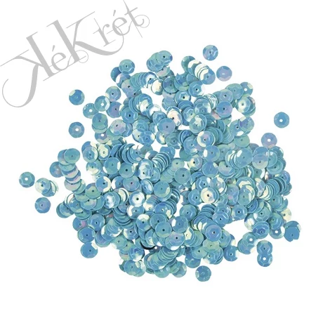 TÁNYÉROS FLITTER, 6mm, mosható, IRIZÁLÓ KÉK, kb.4000db