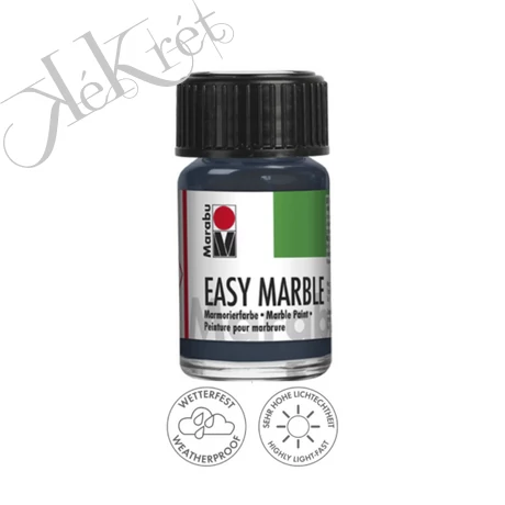 MÁRVÁNYOZÓ FESTÉK, EASY MARBLE ANTRACIT, MARABU, 15ml