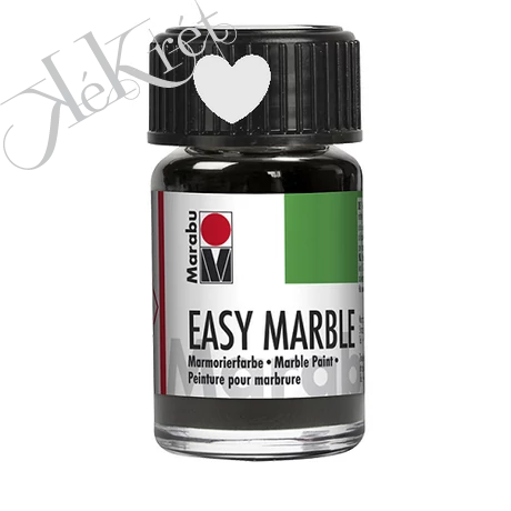 MÁRVÁNYOZÓ FESTÉK, EASY MARBLE, EZÜST, MARABU, 15ml