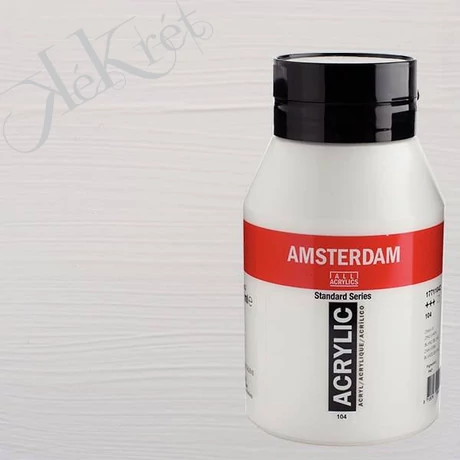 TALENS AMSTERDAM AKRILFESTÉK, 1000 ML - 104, ZINC WHITE