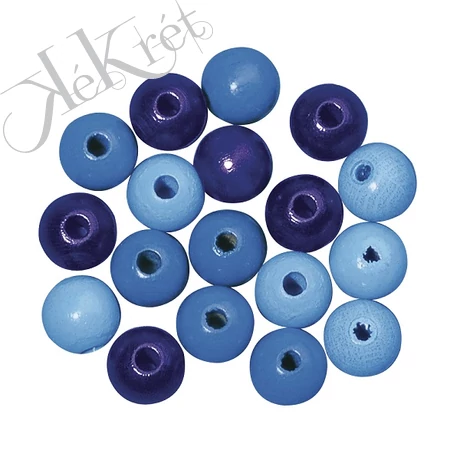Fagyöngy, 10mm átm., kék árnyalatok, fényes, 52 db/csom.