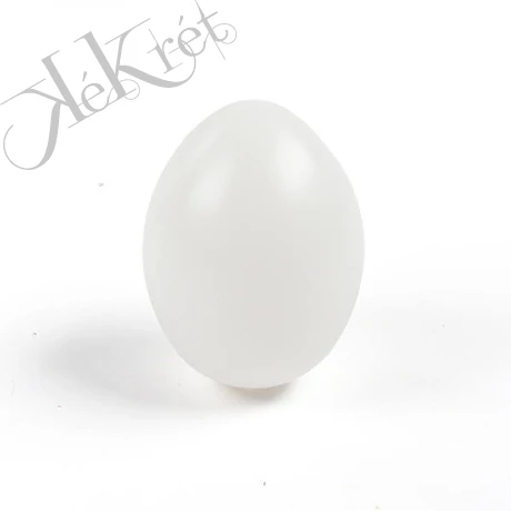 MŰANYAG TOJÁS 6X4 CM, fehér