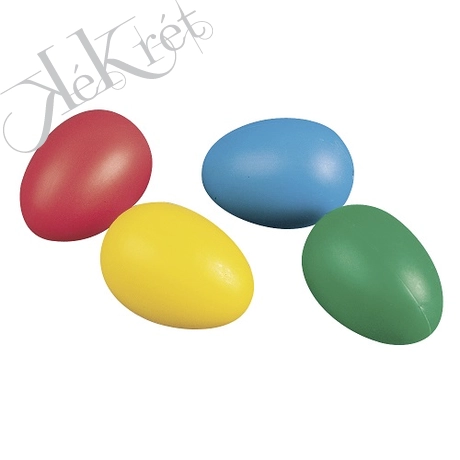 Műanyag tojás, 4,5 cm, 4 színben, 12 db/csom