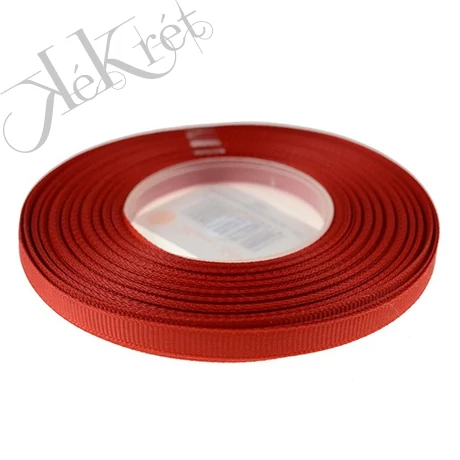SZALAG TEXTIL RIPSZ 0,65CM*25Y, piros