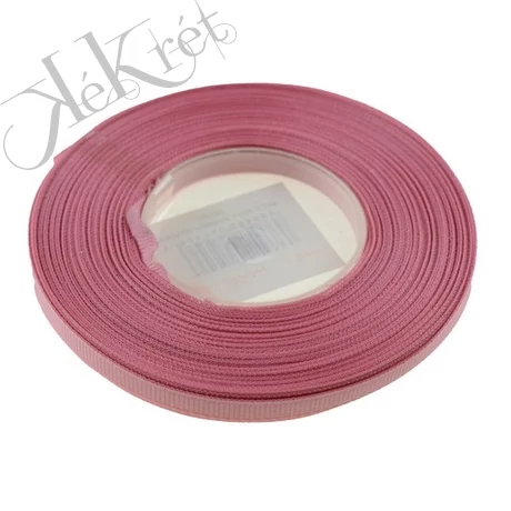 SZALAG TEXTIL RIPSZ 0,65CM*25Y, ROSE
