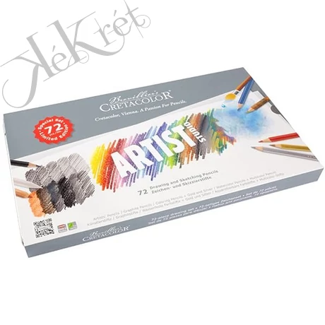 CRETACOLOR ARTIST STUDIO RAJZ- ÉS VÁZLATCERUZA KÉSZLET - 72 DB