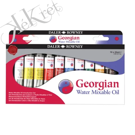 Daler-Rowney Georgian Vizes Bázisú Olajfesték , 10x20ml