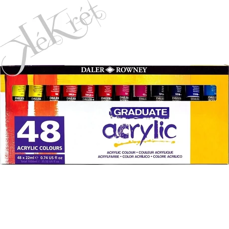Daler Rowney Graduate Akrilfesték 48 darabos szett