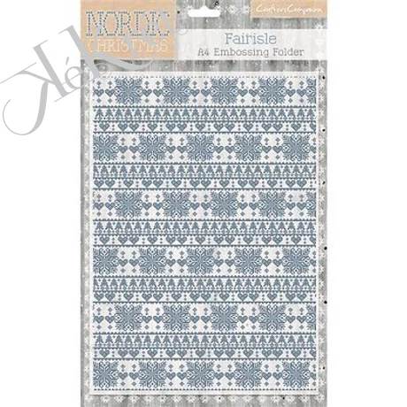 Domborító sablon, Hópehely, Nordic Christmas, A/4