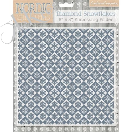 Domborító sablon, Hópihe, Nordic Christmas
