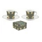 Porcelán eszpresszócsésze+alj, 2 személyes 80ml, dobozban, William Morris, Black