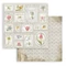 ROMANTIC GARDEN HOUSE CÍMKE, SCRAPBOOK PAPÍR 30X30CM, Stamperia