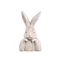 PIHENŐ NYÚL CEMENT SZOBOR, 13X12X23CM