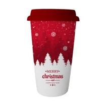 TERMIKUS, PORCELÁN BÖGRE, Merry Christmas, 400ml, 9x9x13cm