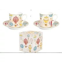 HŐLÉGBALLON 2 SZEMÉLYES ESZPRESSZÓCSÉSZE SZETT