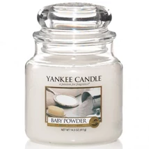 BABY POWDER közepes üveggyertya