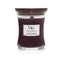 SPICED BLACKBERRY KÖZEPES ÜVEGGYERTYA, Woodwick