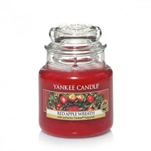 RED APPLE WREATH közepes üveggyertya, Yankee Candle
