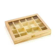 GYÖNGYÖS DOBOZ, ÁTLÁTSZÓ TETŐVEL, 23*28cm