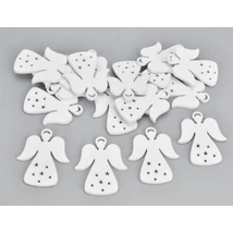 Fa angyal glóriával, fehér 20db/cs