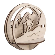 Csendélet fából, síző, 9,5cm, natúr