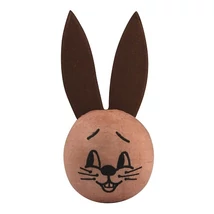 Préselt papírgolyó nyúlfej fülekkel, 35 mm